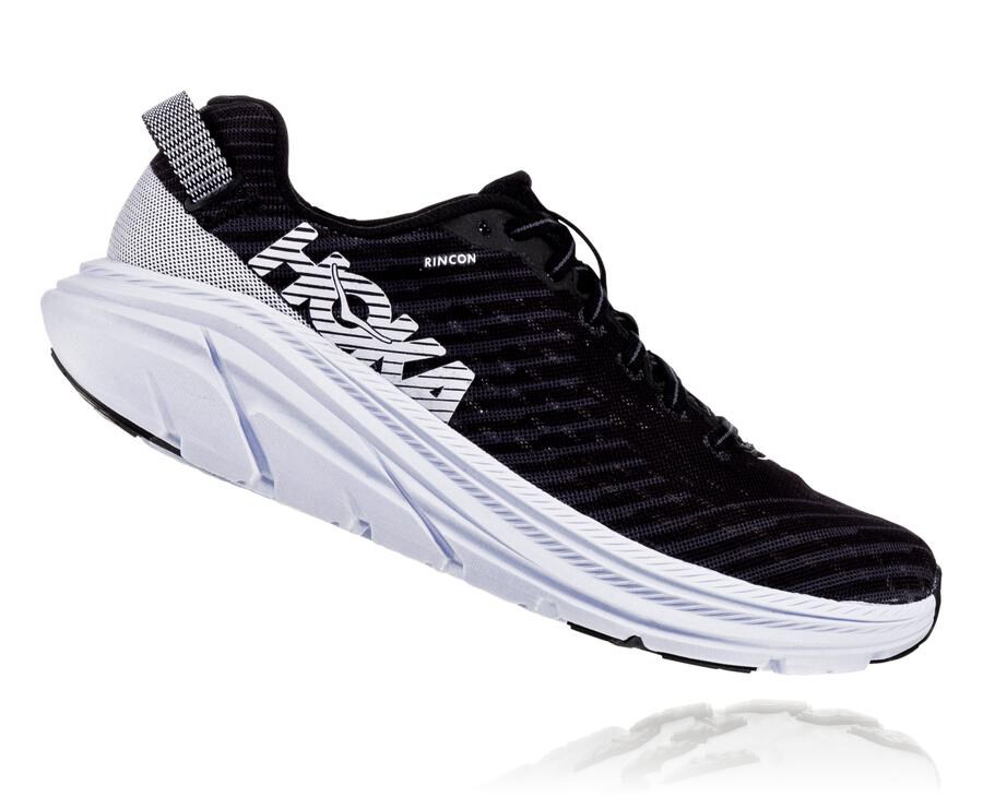 Chaussure Running Hoka One One Rincon Homme - Noir/Blanche - YVZ-301986